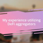 My experience utilizing DeFi aggregators