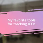 My favorite tools for tracking ICOs